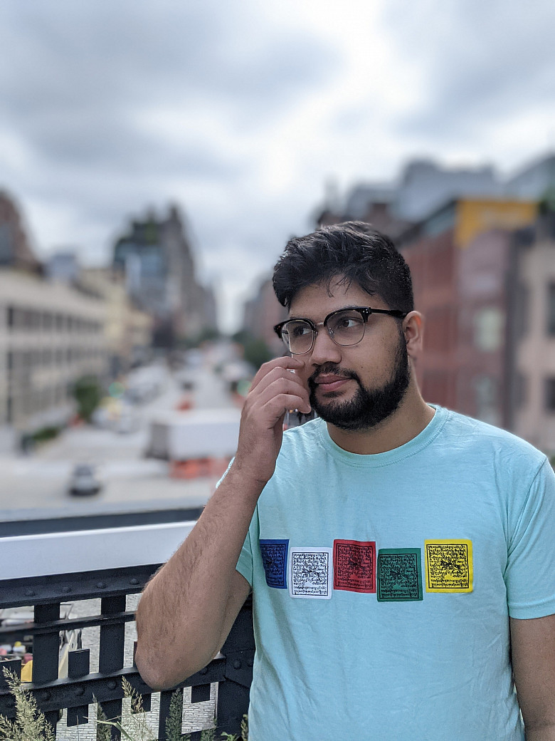 Swaroop Poudel'22 on the Highline in New York City