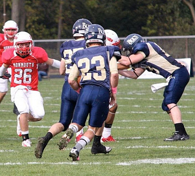 Returning a kickoff at Beloit as no. 23