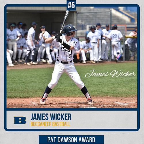James Wicker'21 Pat Dawson award winner