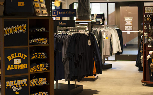 Currents, the campus spirit store, has clothes and accessories for students, parents, faculty, staff, and alumni.