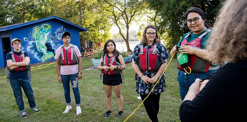 Fledgling boaters participate in a training session at the Buccaneer Boathouse last September.