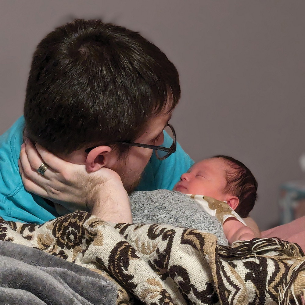 Sidney Wallace'21 with his son, Owen. Sidney Wallace'21 with his son, Owen.