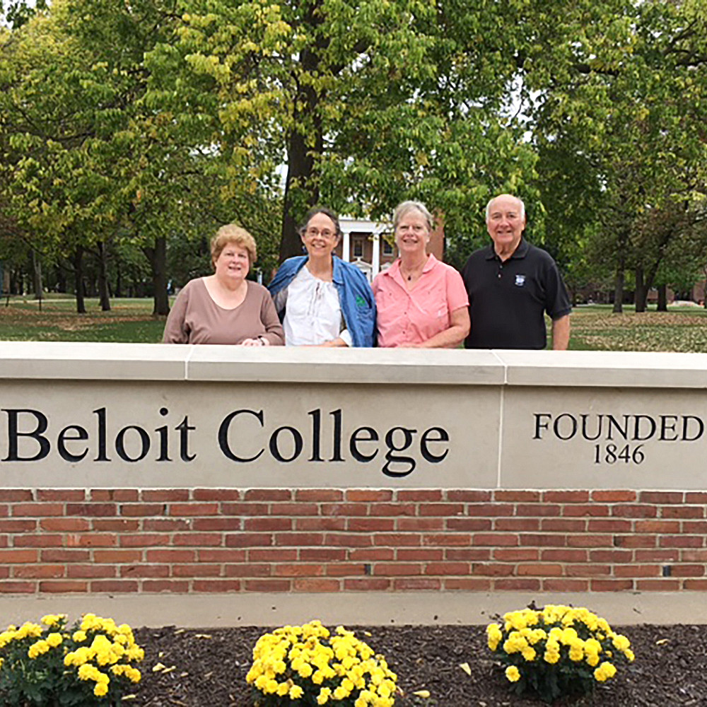 Robyn Facinelli Bishop'70, Elizabeth Mercer Roseman'70, Ellen Huizenga Henert'70, and Marty Henert'71 got together in Beloit last fall an...