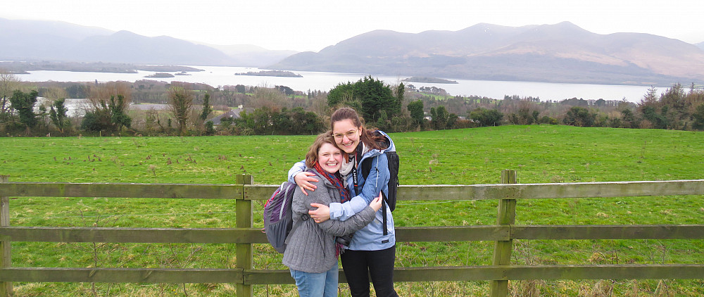Meg Kulikowski'21 at left with Rebecca, her roommate in Ireland.