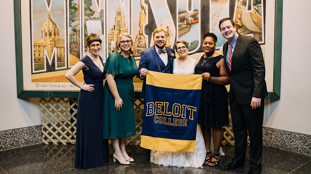 Janie Geis Shovein'12 and Patrick Shovein were married on Oct. 19, 2019, at the Minnesota History Center in St. Paul, Minn. Pictured are ...