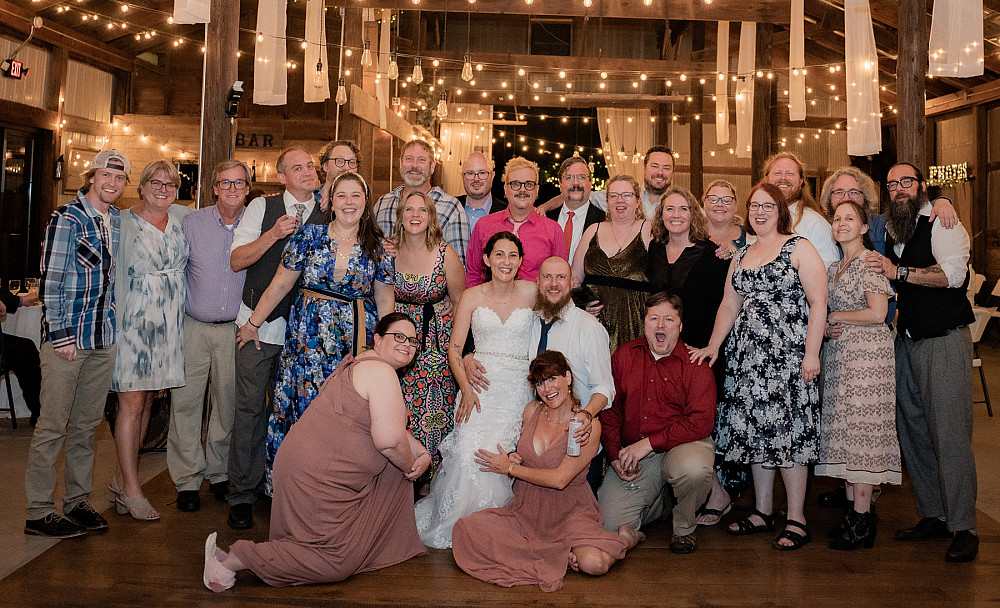 Sarah Jacobs Enloe'01 and Jason Enloe'00 Sarah Jacobs Enloe'01 and Jason Enloe'00 wedding and friends.
