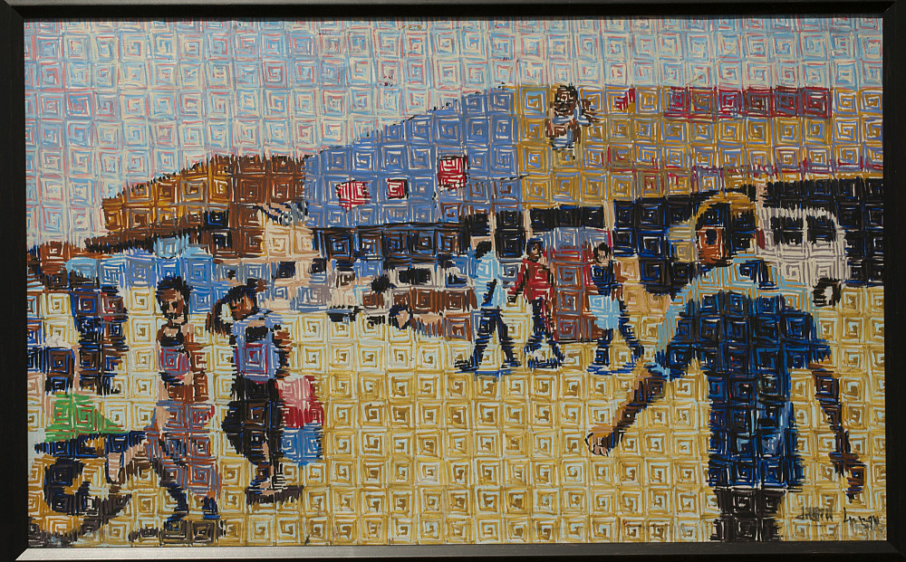 Joseph Lungu, Zambia | This depiction of city life in Lusaka, Zambia, was one of the first acquisitions for Africa Today: The Politics of...