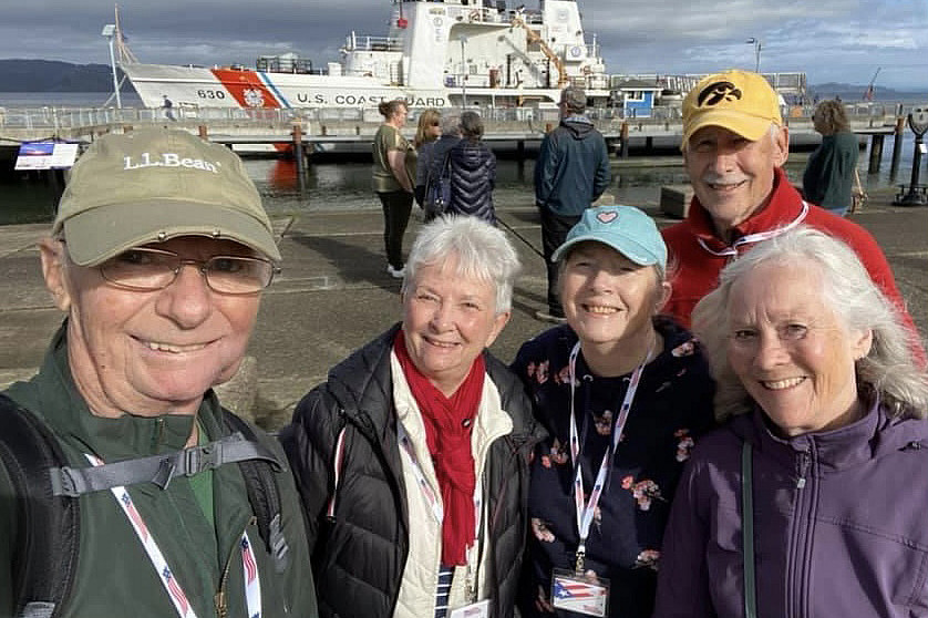 A few class of 1966ers took a cruise down the Columbia and Snake Rivers in October 2021. Left to right: Robert Kukla'66, Jane Lucas Jorge...