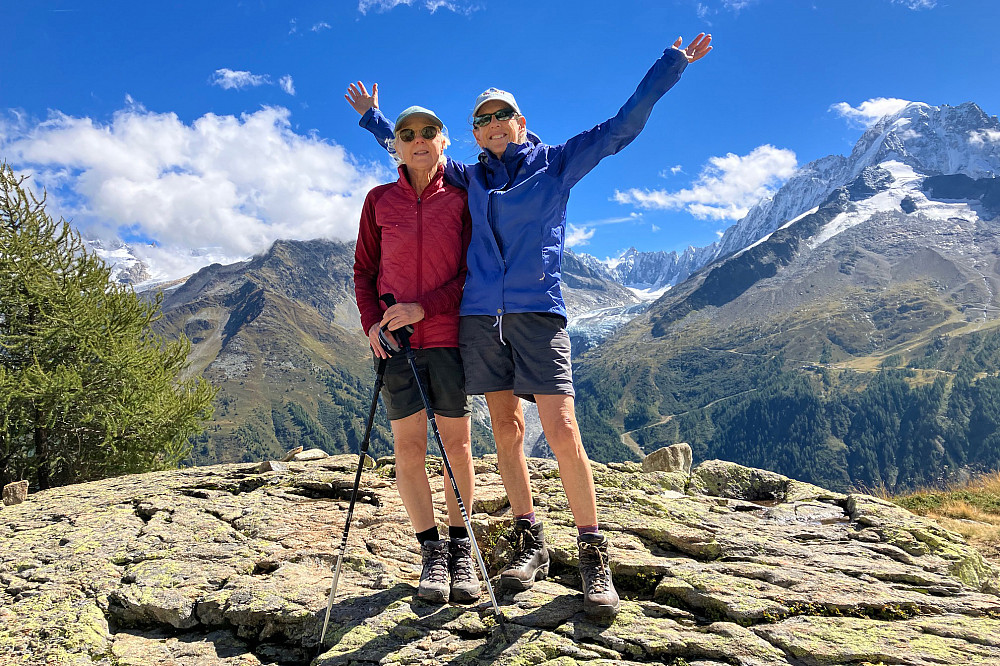 Brigitte St. John'78 and Daisy Levine'77 Brigitte St. John'78 and Daisy Levine'77 completing the Tour de Mont Blanc.