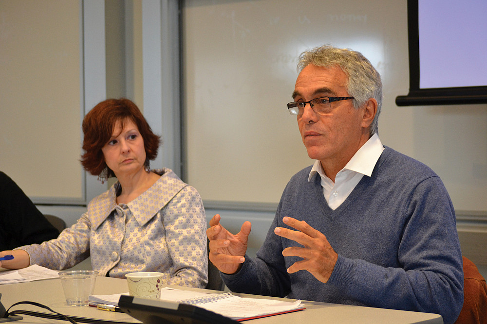 Weissberg Chair Diego García-Sayán and Beth Dougherty