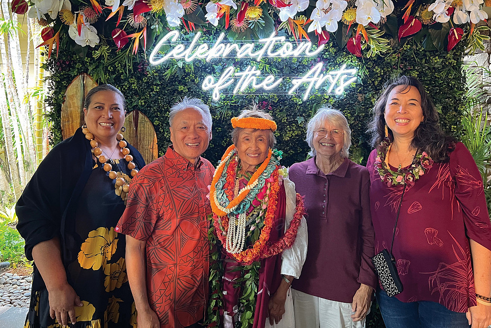 Kekoa Enomoto'68, Lanihuli Freidenburg'68, and friends. Kekoa Enomoto'68, Lanihuli Freidenburg'68, and friends.