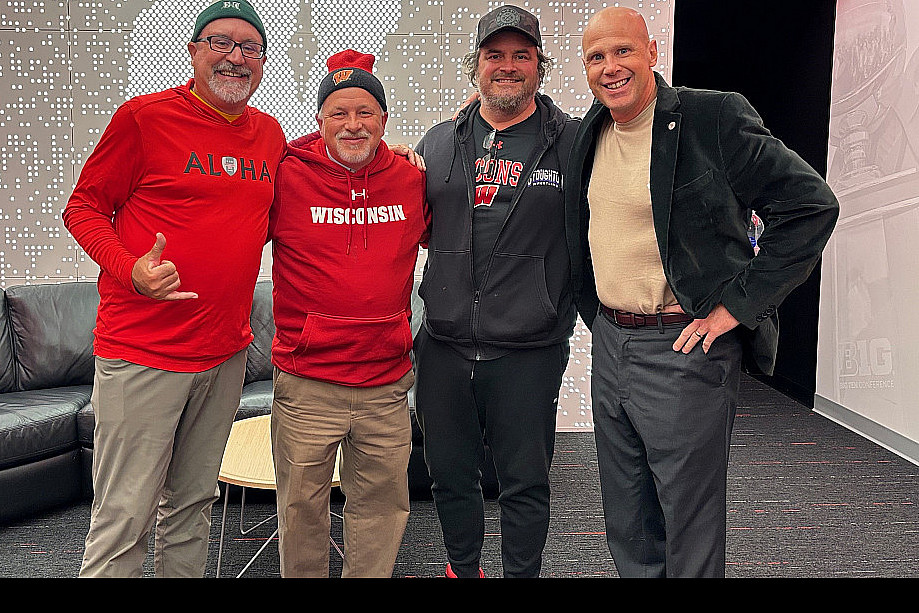 Brian Cox '92, Charles Westerberg '93, Tim Bubon '94, and Lance Randall '94