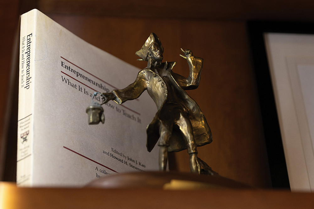 A Bronze Statue at CELEB, Beloit's Center for Entrepreneurship