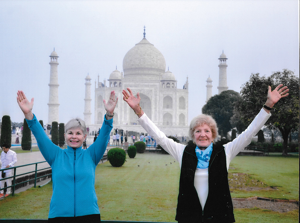 Class Notes - Judy Warner '77 and Shirl Ahrens Judy Warner '77 and Shirl Ahrens at the Taj Mahal