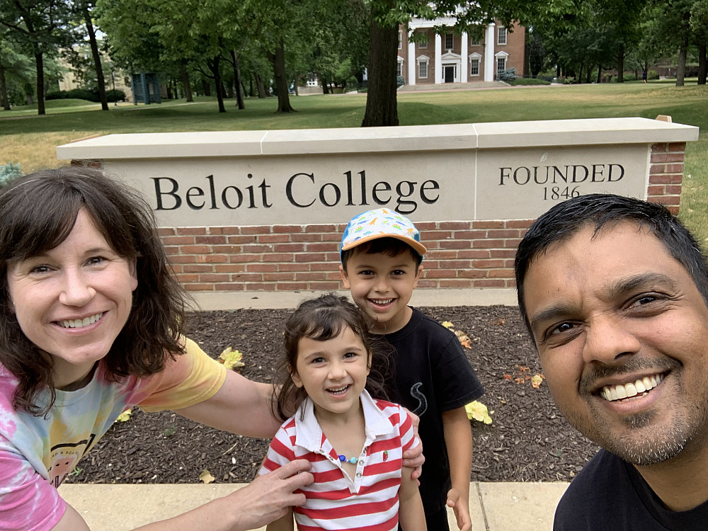 Liz Majka'03 and Yash Attanayake'03 Liz Majka'03 and husband Yash Attanayake'03 visited campus this summer with their children, daughter Samanthi, 4, and son Ajith, 6, for t...