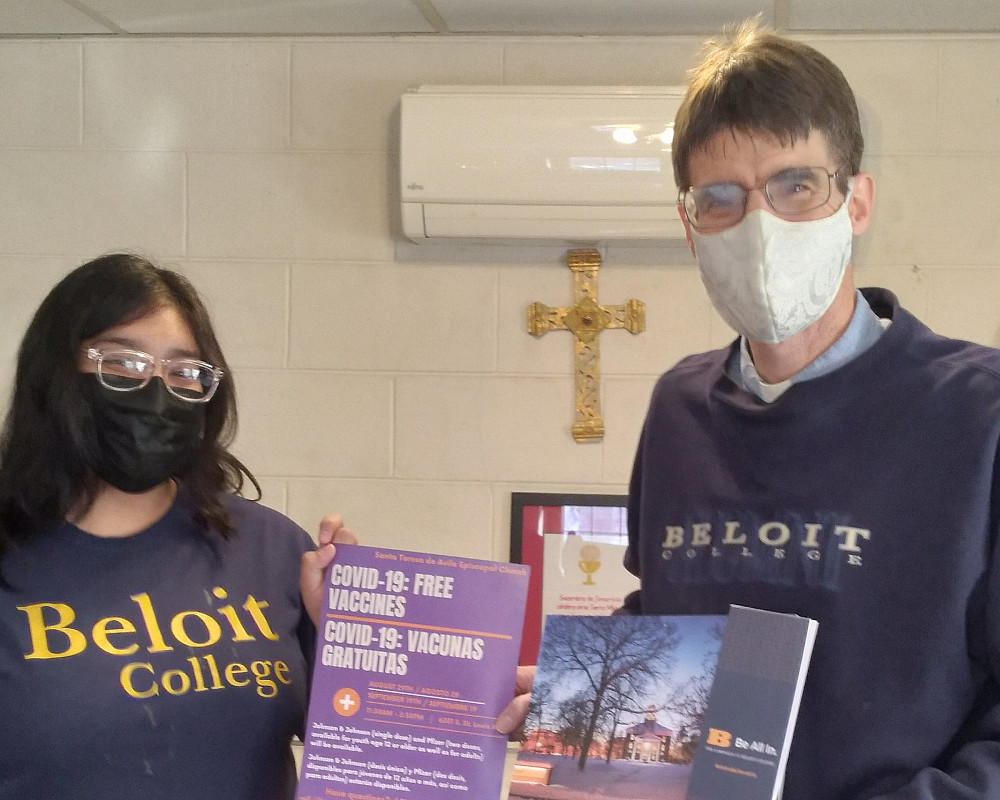 Gary Cox'89 and Michelle Carlin'24 crossed paths unexpectedly last summer in Chicago where Gary is pastor of Santa Teresa de Av...