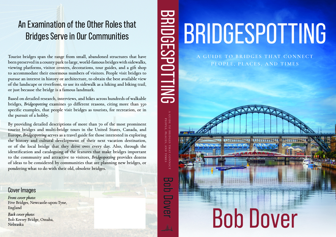 Book cover of Bridgespotting: A Guide to Bridges that Connect People, Places, and Times Bob Dover'83.