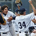Beloit College Baseball celebrates their Midwest Conference Championship