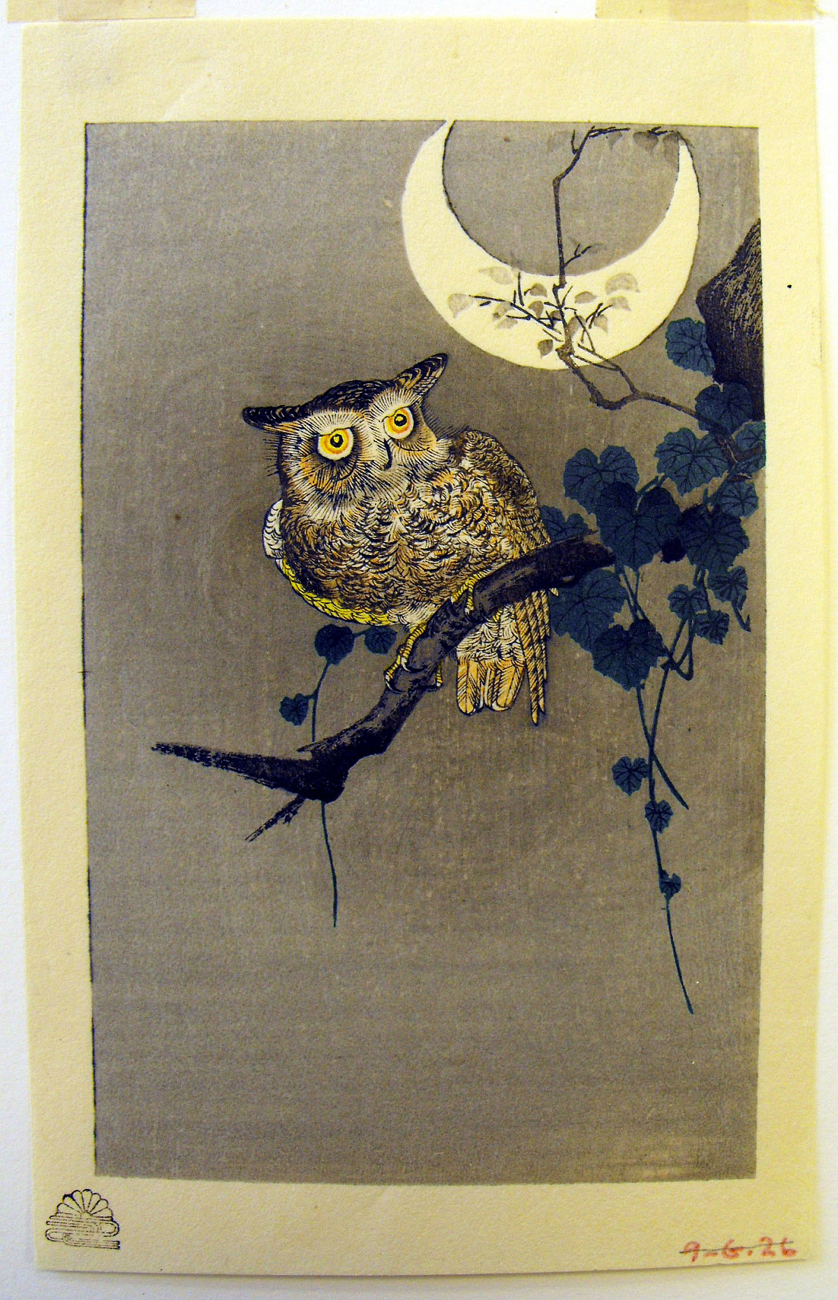 Among the extraordinary Japanese prints in the Wright Museum of Art's collection is Owl on Branch, from the late 19th to early 20th...