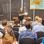 Rob LaFleur teaching about the history of China.