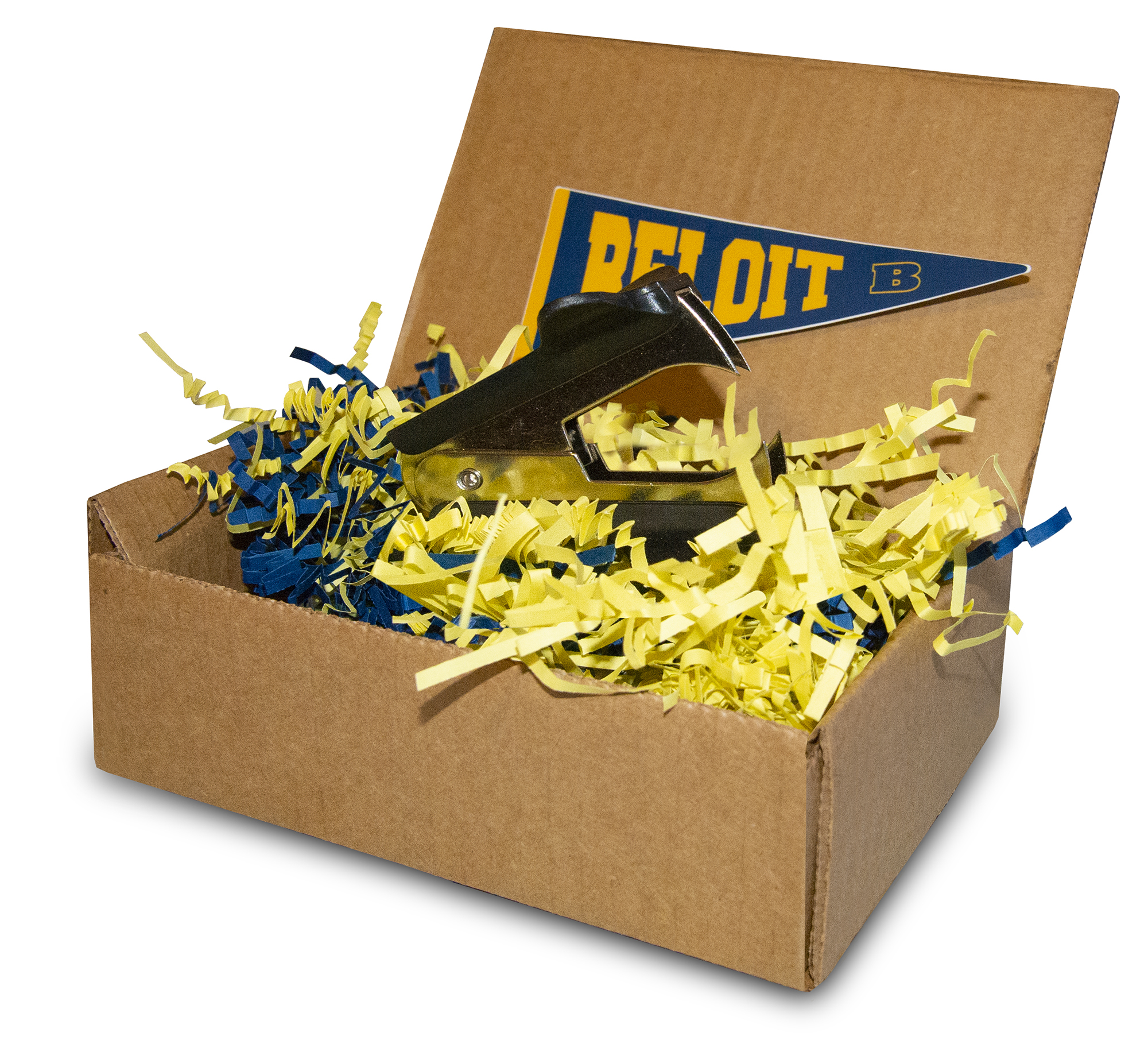 Gift box with a staple remover for Beloiters who returned a gift envelope.