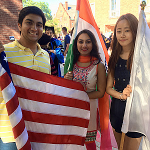 One of Mustafa Quadir's many happy memories includes serving as an international student flag bearer at Beloit's 2016 Convocation. S...