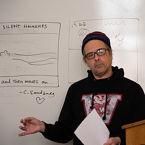 “Nobody’s afraid of comics,” says John Porcellino, who sees comics as a way to make poetry more accessible. “Comics and poetry are similar…there is rhythm in poetry, and rhythm in comics.”
