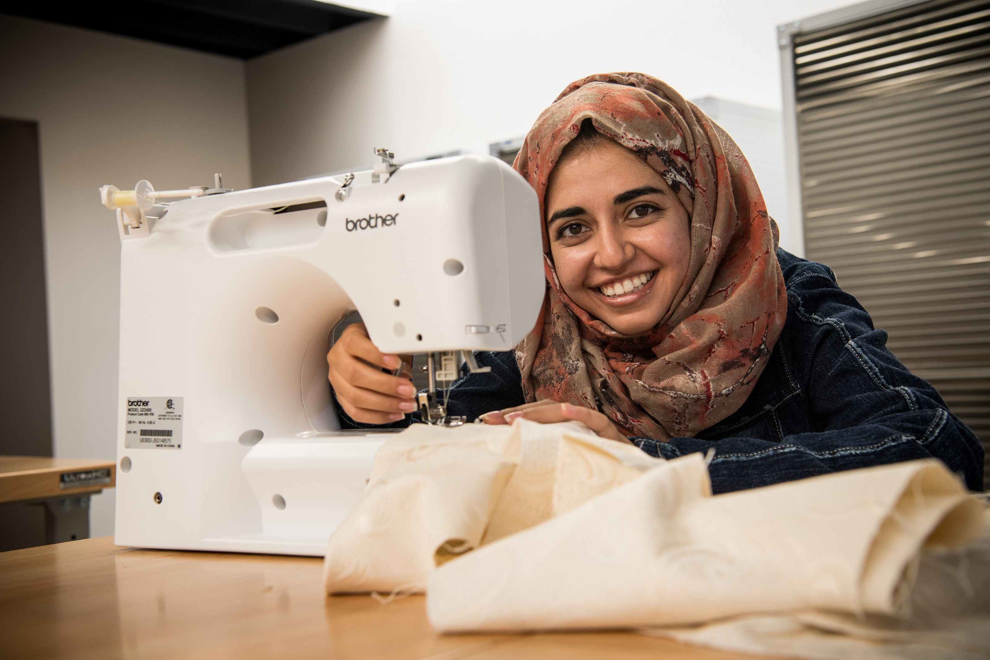 With repurposed fabric, a strong sense of fashion, and a sewing machine, Qurat ul Ain'20 brought sustainable clothes and bags to Beloit t...