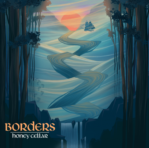 Honey Cellar Borders Album Cover, created by Aga Jarzabek'18.