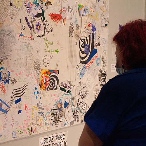 Students in music professor Yvonne Wu's InterArts Ensemble course created interactive, multidisciplinary arts exhibits during Symposium D...