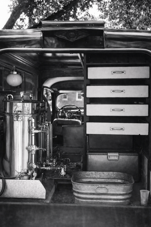 Interior of the Coffee Boy Industrial Catering Truck