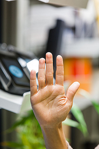 KEYO hands at their office in Chicago.