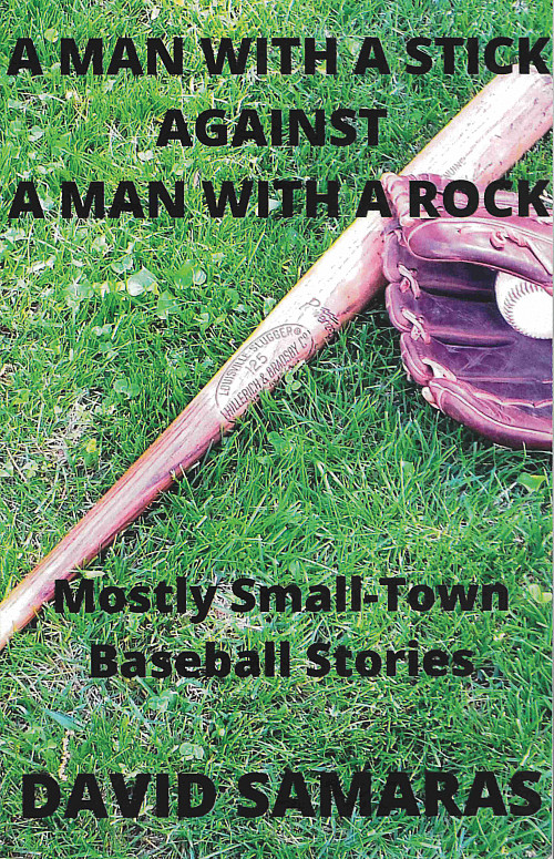 A Man With a Stick Against a Man With a Rock by David Samaras'70