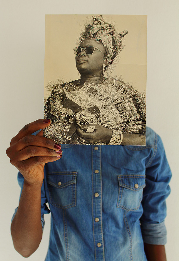 Photograph by Ibrahima Thiam, from his Vintage Portrait series, 2017. Contemporary art from Senegal shown in The View From Here: Contempo...