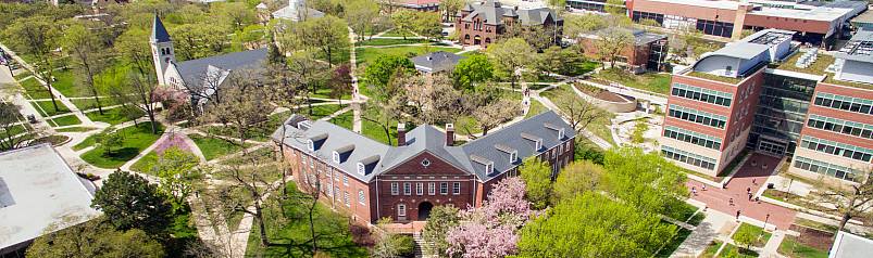 Beloit College aerial view