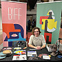 BIFF rep Nico Doret’24 keeps it “reel” at the Local to Global Career Fair at the Powerhouse.