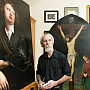 Barry R. Bauman in the studio at his home where he does pro bono restorations for non-profits and museums Thursday, December 19, 2013.