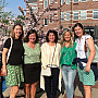The first weekend in May 2023, six Beloiters gathered in Pella, Iowa, to celebrate their 50th birthdays, tulip time, and their friendship. From left are Michele Guzik Utyro’94, Sara Kirchhoff Roang’95, Shelly Owen Murphy’95, Emily Stevens Ratajczyk’95, and Hilary Frelk Rowe’95.