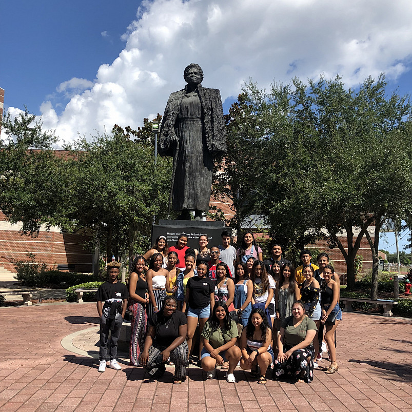 Pre-Collegiate students at Bethune-Cookman University in Daytona Beach, Florida